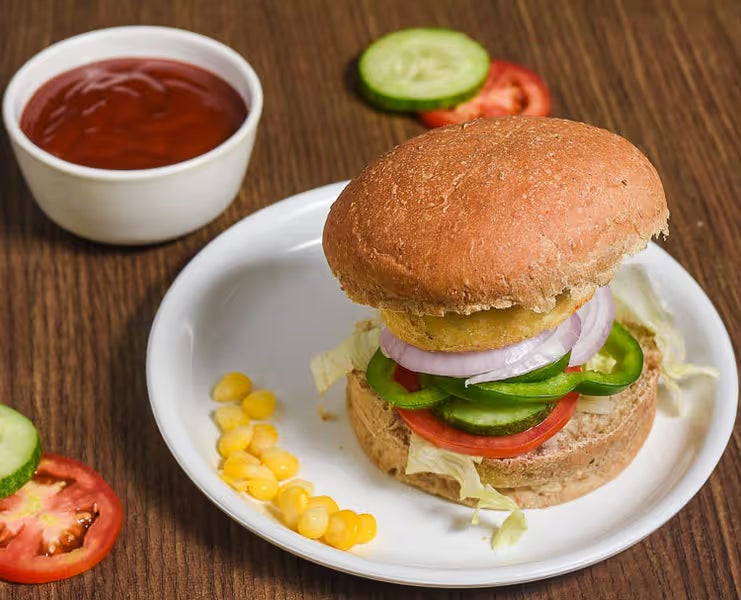 Corn & Potato Burger