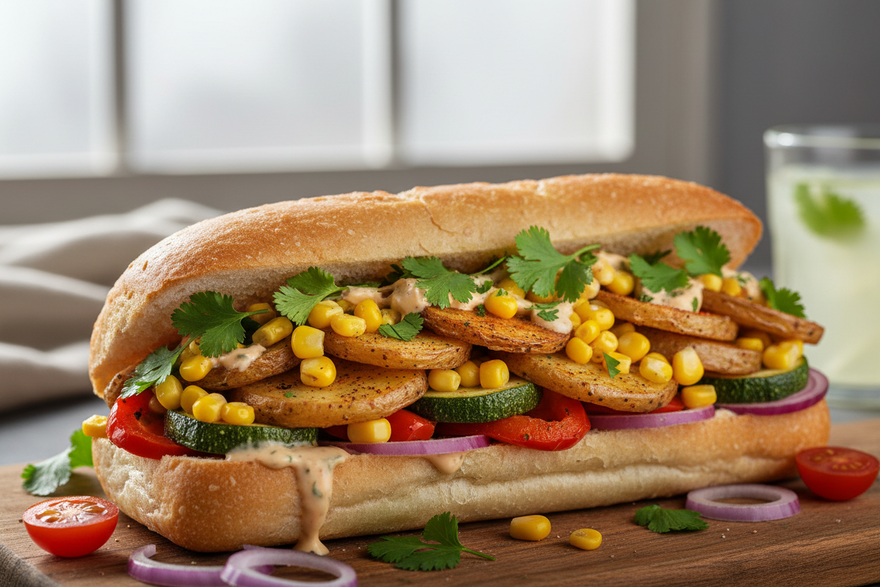 Corn & Potato Sub in natural view